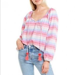 J Crew Pastel Shine Blouse